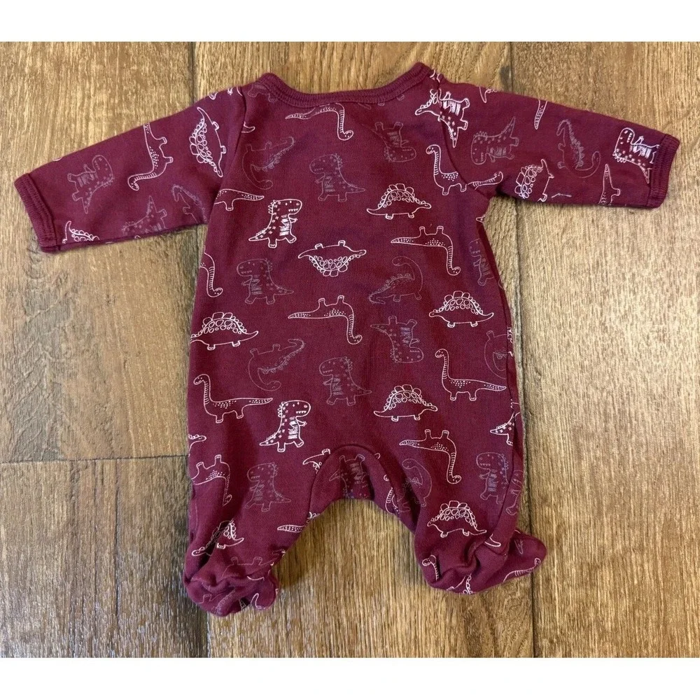 Wonder Nation Baby Sleeper Boy Preemie Dinosaur Outfit Reborn Doll Clothes Dinos